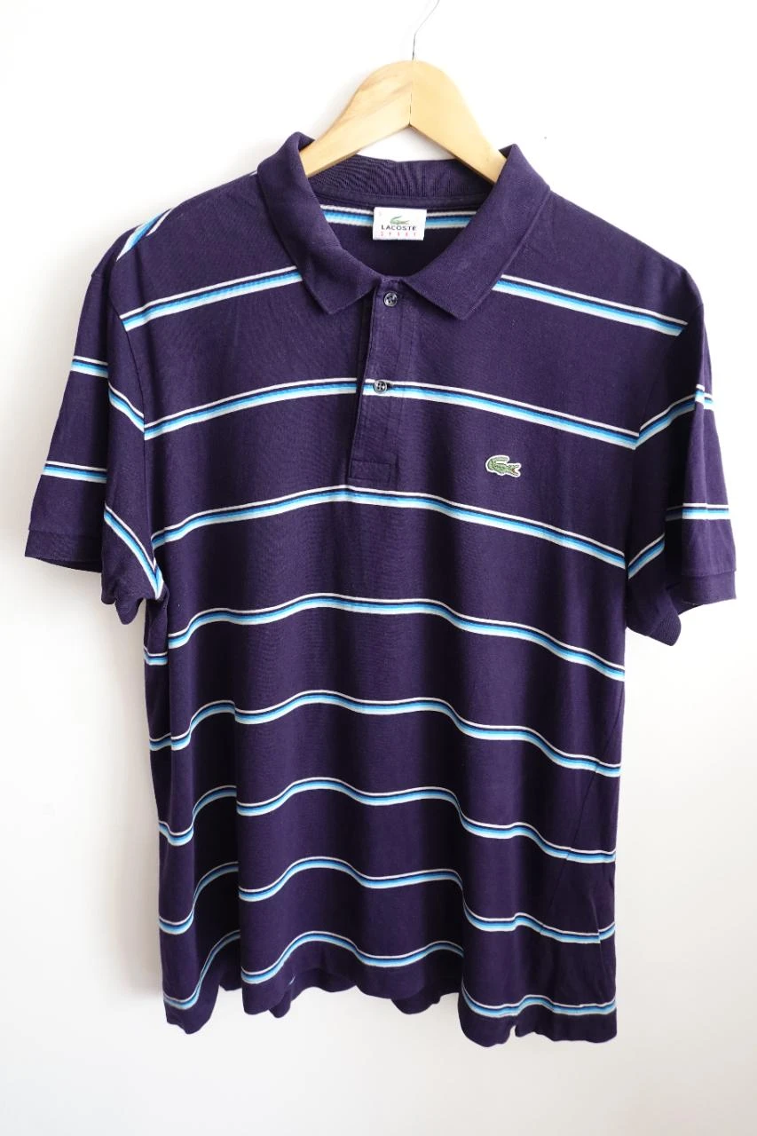 Polo Lacoste Sport de rayas azules talla L – photo 7
